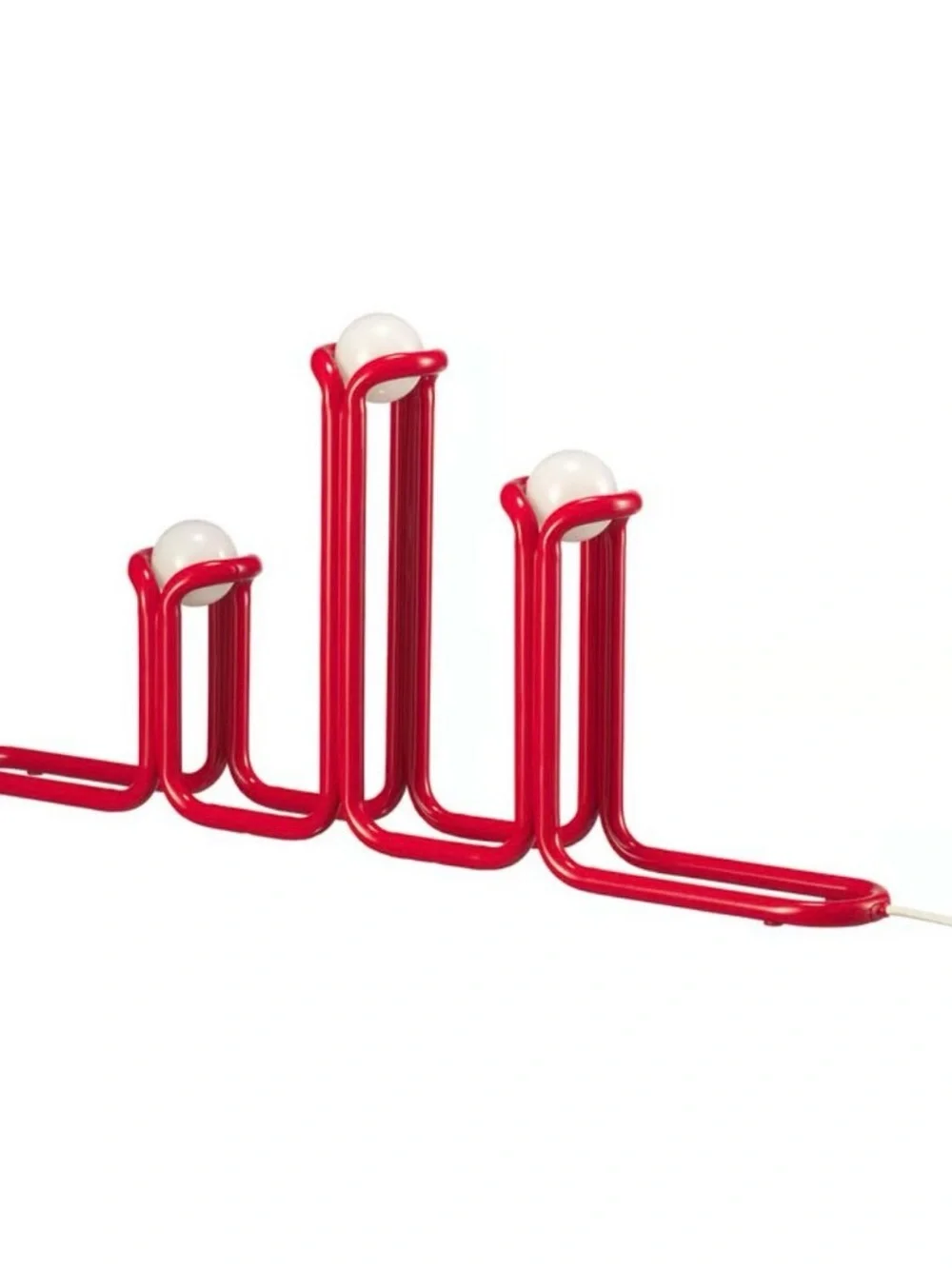 New in Box IKEA x GUSTAF WESTMAN Vinterfint Strala LED Candelabra Lamp Metal Red